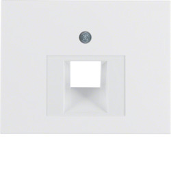 14077009 - K.1/K.5 - espelho RJ45 simples, branco HAGER EAN:4011334263395
