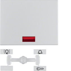 14157003 - K.1/K.5 - tecla simples c/visor, alumín HAGER EAN:4011334377832