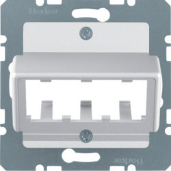 14271404 - Center for 3 Mód. Mini-with, alum mate Hager Ean: 4011334227144