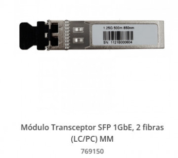 1GBE 2 SFP Media Converter 2 Multipolo Fibers (LC), 850nm, 550m, for OLT 769403 and Switches 76914X