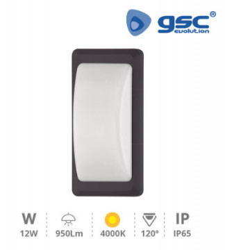 200205043 - 8433373049666Anthe Aplique LED 11W 4000K IP65 Gris antracita