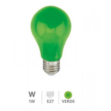 200605012- LED LED DÉCORATIVE LED A60 1W E27 Green