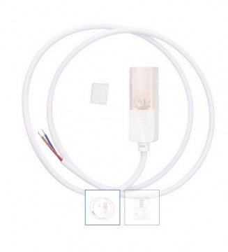204005009 - 84333373065833kit 1m Netzkabel + Final Deckel für LED Tape Ref. 204030025 - 27 - 28