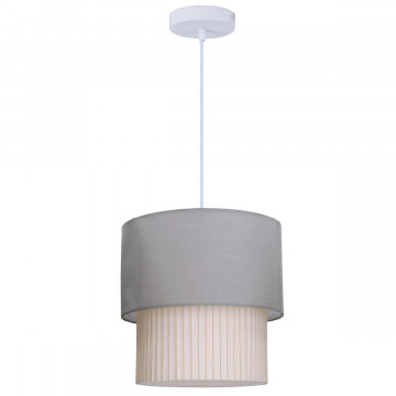 204400033 - 8433373073593Candeeiro de techo suspendido Serie Batwe E27 Ø280mm Gris