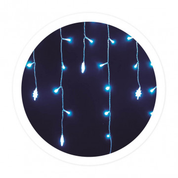 204605025 - 8433373072916 LED CORTINE WITH STARS 2.3mx4 Highs 8 Functions Cold Light