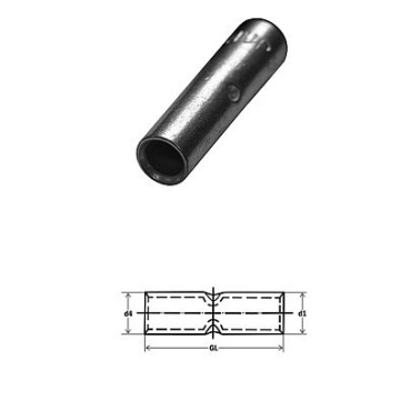 291056 - Conector de topo padrão estanhado 4 mm² 100uni