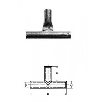 291338 - Conector T estanhado 10 mm² 1uni