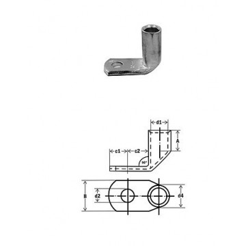 291704 - Angle cable terminal 90 ° DIN 46235 tinned 10 m 5 1Un