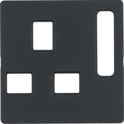 3313076086 - Q.x - esplh. tom.BS mit Schalter, anthrazit HAGER EAN:4011334397762
