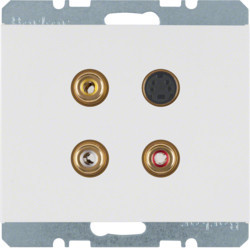 3315327009 - K.1/K.5 - tomada 3xRCA+S-video, branco HAGER EAN:4011334330066