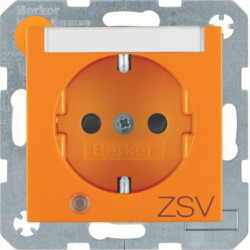 41101914 - S.1/B.x - Schuko "ZSV" p-ETQ c/LED, prolon HAGER Ean:4011334360902