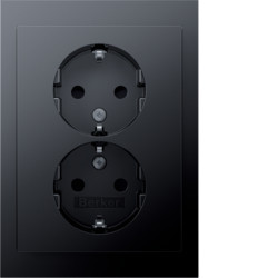 47597006 - K.1/K.5 - Schuko x2 monob.obtr, antrc mt HAGER EAN:4011334451709