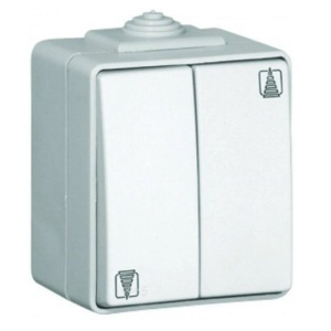 48281 CBR BOTÃO DUPLO DE PERSIANA BRANCO 5603011045548