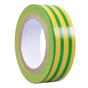 502025001 – Elektroisolierband PVC 20M Gelb und Grün – 10u einziehbar