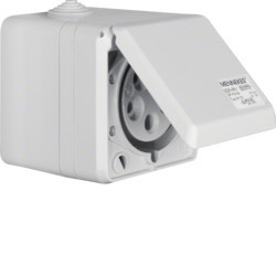 558201 - Conectar - tono.CEE saliente 5P 32A, blanco HAGER Ean:4011334333234