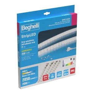 57689 - STRIPLED AC230V 10W IP65 4K 2M