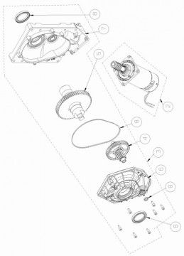 6QIK80CS-Upper closure crankcase for Qik60eh-70EH-80EH cabinet