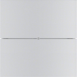 75162594 - B.IQ - BP KNX 2 teclas Comf, alu HAGER EAN:4011334257554