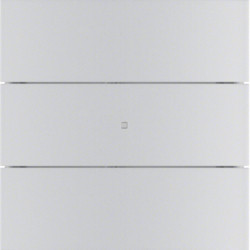 75163594 - B.IQ - BP KNX 3 teclas Comf, alu HAGER EAN:4011334257561