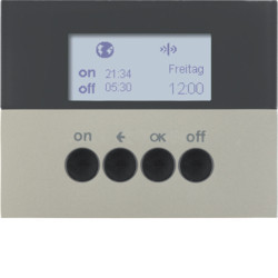 85745273 - K.1/K.5 - prog. horário KNX RF, aço inox HAGER EAN:4011334375531