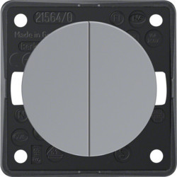 936752507 - Integro - botão duplo 1 entr, cinzento HAGER EAN:4011334240372