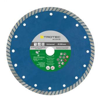 AD 230 DB DIAMANT-SCHLEIFSCHEIBE MIT TURBOKANTE