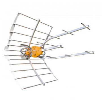 Antena Terrestre ELLIPSE UHF (C21-48), G 38dBi BOSS ON Con Fuente de Alimento 24V-130mA (Embalaje colectivo)