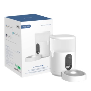 Aqara Smart Feeder C1 - Zigbee 3.0 / Matter Over Zigbee - Requires Aqara Hub 3.0 - Zigbee Repeader - 4L Capacity - Compatible with Google, Alexa, Siri