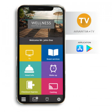 Arantia TV-Anwendung Verwalten Sie Ihren Fernseher im Schlafzimmer mit Ihrem Smartphone