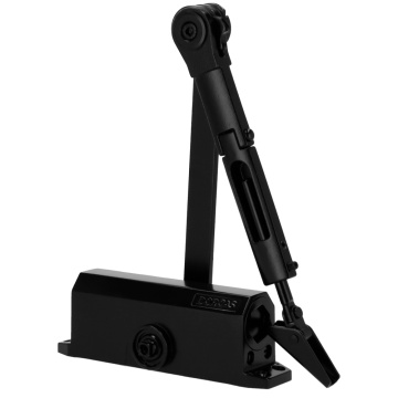 Articulated Arm Door Closure - surface assembly and reversible installation - Reduced force opening - ports between 25 ~ 85 kg and 850 ~ 1100 mm - Adjustable Speed - Apt for all port types