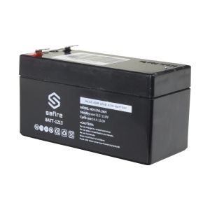 Batterie rechargeable - AGM Acid Technology - 12 V Tension - Capacité 1,3 Ah - 58 x 97 x 65 mm / 540 g - pour une sauvegarde ou une utilisation directe