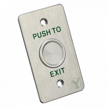 Bouton de sortie - Type piézoélectrique - apt pour IP68 extérieur - NO / COM | Surface intégrée ou assemblée - dimensions 86 (a) x 50 (l) x 20 (p) mm - en acier inoxydable