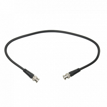 Câble coaxial préparé - BNC Macho A BNC Macho - Coaxial RG59 - Longueur 0,5 m - Pour la connexion balun femelle à DVR - Construction robuste