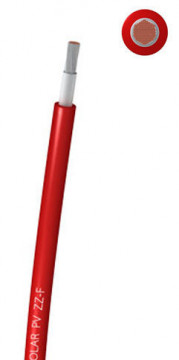 Cable Solar 6 mm Rojo - ZZ-F6