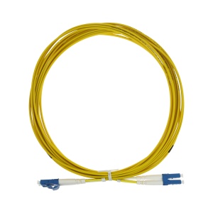 Cabo de ligação de fibra ótica - Fibra monomodo G657A2 de alto desempenho - Conectores LC UPC no formato dúplex - Comprimento exato de 5 metros - Revestimento exterior LSZH seguro - Compatibilidade de utilização genérica