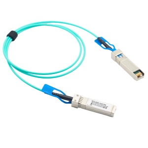 Cabo de ligação direta SFP28 ativo - Velocidade de transmissão de dados até 25Gbps - Módulos SFP28 integrados em ambas as extremidades - Ideal para Empilhamento entre Switches - Comprimento físico do cabo de 5 metros - Cabo ótico de alta eficiência