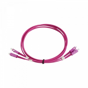 Cabo Duplex F.O.Multimodo OM4 Pré-conectorizado para Interior LSFH "SC/PC" 2m