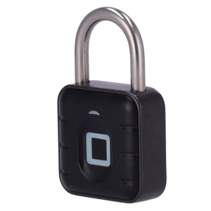 Cadeado inteligente Bluetooth - Abertura mediante impressão digital e APP - Capacidade 10 impressões digitais - Diâmetro do arco de 6 mm - Alimentação com baterias CR2023 - Apto para exterior IP67