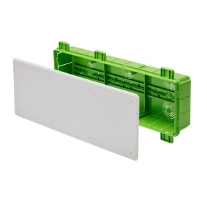 Caixa de derivação de encastrar 48 PT, 480 × 160 × 75 mm, para parede de gesso cartonado