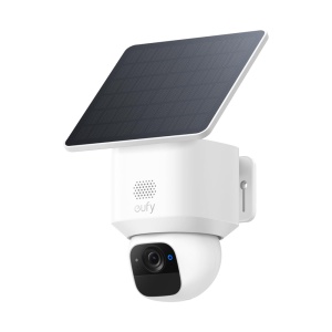 Câmara Eufy by Anker 2K Wi-Fi a bateria - Deteção de pessoas / veículos / movimento - Painel solar integrado - Visão Nocturna - Autonomia ilimitada - Apta para Exterior IP67