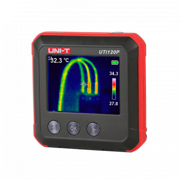Câmara térmica de bolso - Medição da temperatura em tempo real - Faixa de medição -20º ~ 400ºC - Resolução térmica | 120x90 Precisão ±2ºC - Sensibilidade térmica ≤60mK - Monitorização de PC