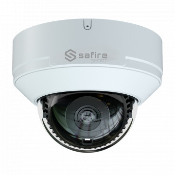 Cártido Elegante - Gama de Cúpula IP gama I1 IA avanzado - Resolución 8 Megapíxel (3840x2160) - Lente 2.8 mm | Micrófono | IR 30m - IA avanzado:Humano, vehículo e vehículo 2 ruedas - Impermeabilización IP67 &amperio; IK10 | Papa (IEEE802.3af)