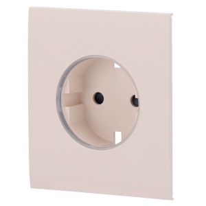 Central Lid for Base Form Type F - Compatible with AJ -OUTLETCORE -BASIC - Protection against dust, salpic, objects - no control of consumption - no remote control - Ivimate color