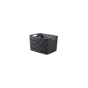 Cesta Jute rectangular L 20L Gris oscuro