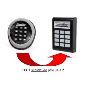 Clavier sans fil pour les ports et les portes - Tec1 Motorline (subsité par TEC2)