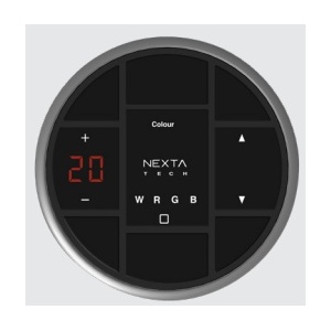 Comando Preto RF 30 zonas controlo RGB+RGBW+CCT+DIM+Estores NEXTA