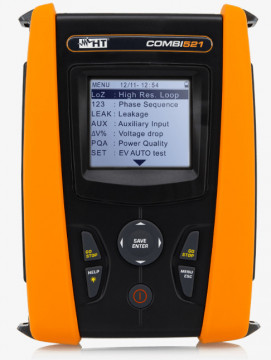 COMBI521 - HV000521 Ensayador multifuncional de acuerdo con IEC 61557 con analizador de calidad de energía fase única integrado