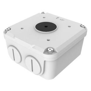 Connection Box - For Bullet Chambers - Apt for Outdoor Use - Ceiling or Wall Installation - White Color - Cable Passer
