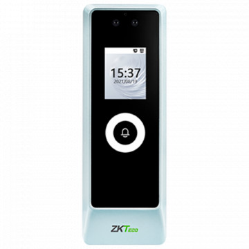 Control de acceso IP66 - Facial e tarjeta EM/MF - 50.000 tarjetas | 500.000 archivos - 2" Tft | TCP/IP, RS485 e Wiegand - Anti vándalo IK07 - Liso. Acceso: Zkbioaccess | ZKBioCV