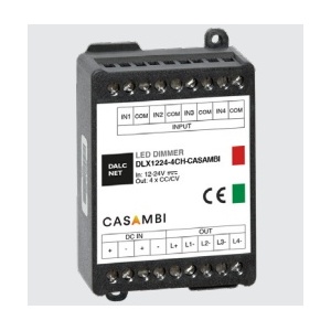 Controlador DIM 12-24Vdc 4x350mA CASAMBI + PUSH DALCNET